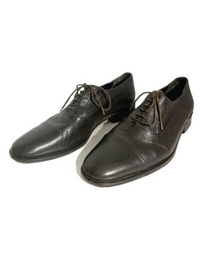 Vintage Bruno Magli The Park Avenue Leather Cap-Toe Lace Up Oxford Dress Shoes